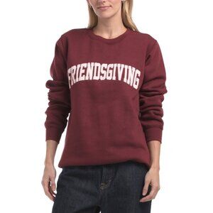 PACIFIC & CO Maroon Friendsgiving Sweatshirt